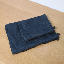 Foreign trade Good stock No Inprint No logo Nylon Double Layer Visible Net Pocket Cashier Bag Data Line Mobile Phone Light Contained