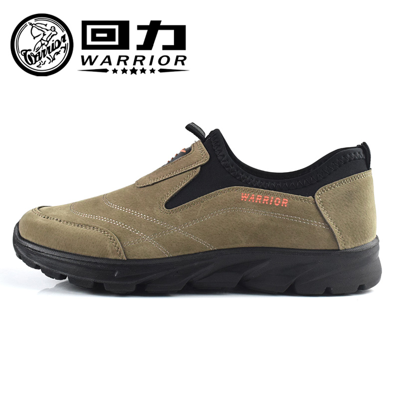 Pull back men's shoes lightweight non-slip shoes breathable casual low-top shoes father spring set foot pedal driving lazy shoes