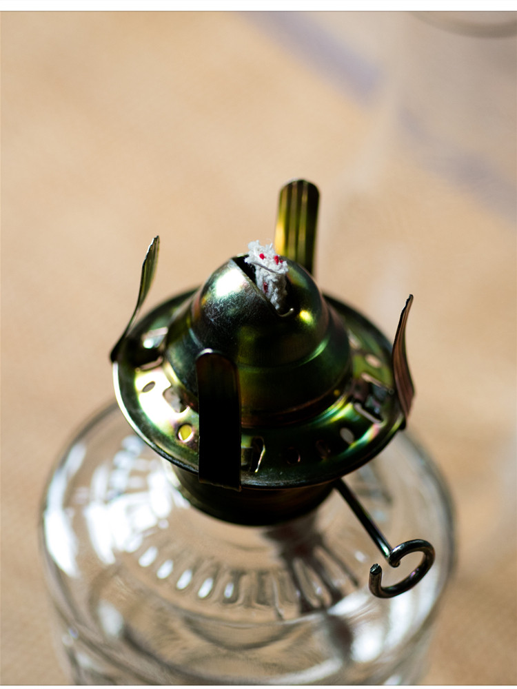 老式玻璃油灯佛灯潮州老传统家居摆件灯芯仿古供佛拜神古代照明灯