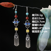 * A small amount of spot 3 19th Direct podcast upper shelves limited Purple Blue Earrings