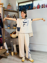 6 25 Live-Handmade embroidered high-end cotton and linen jacket in Chiang Mai Thailand