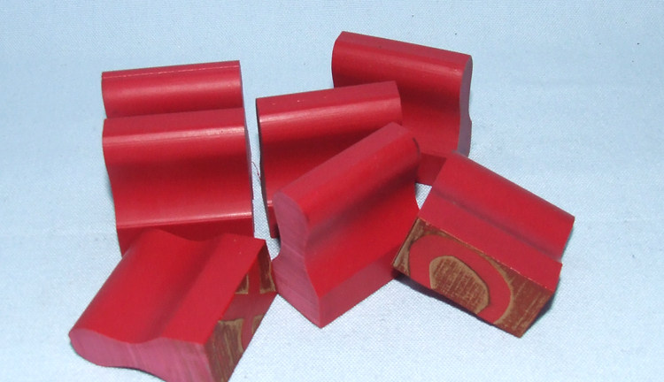 不规则胶皮印章 红胶印章 橡皮章 长条章 塑料印章 北京刻章 定制_双