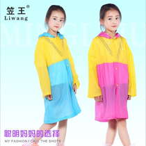 New student raincoat children with school bag bit poncho boy girl big child kindergarten cute cartoon summer