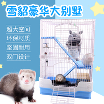 Lejia Rabbit Cage Pet Squirrel Dragon Cat Ferret Cage Special Size Luxury Guinea Pig Pet Mink Bunny Cage Anti-Spray Urine