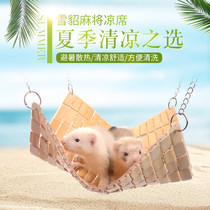 Ferret heatstroke cooling down mahjong sandmat Ice Hanging Bed Unwashed Convenient Earth Dial Rat Dragon Cat Squirrel Cooling Bed