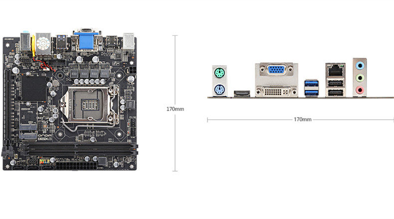 onda昂达b365sd4itxddr4m2com无线固态迷你电脑工控主板i3i5
