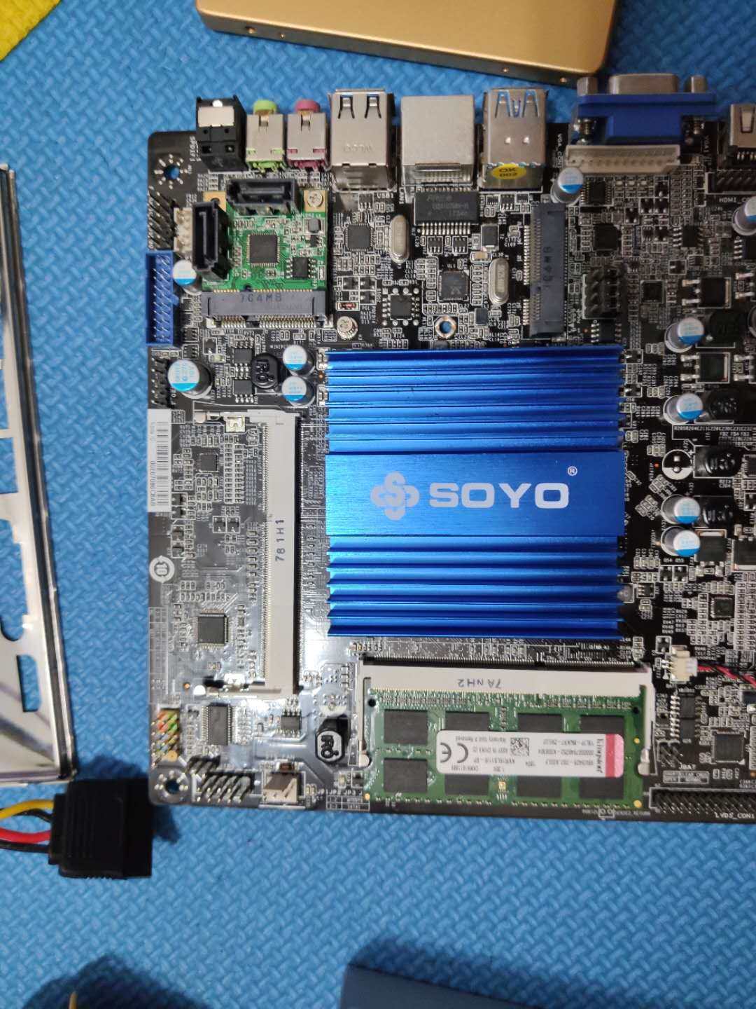 sythinn3160四核迷你itx工控一体机主板工控主机lvdscomj1900