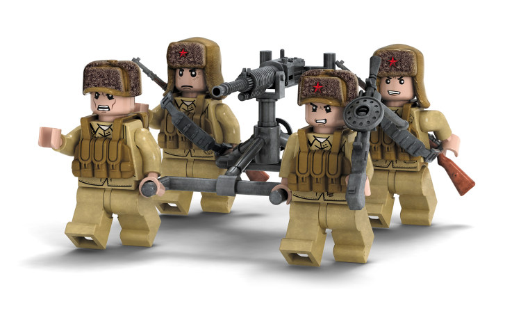 迪龙71008血战上甘岭 中国人民解放军拼装军事积木兼乐高积木人仔