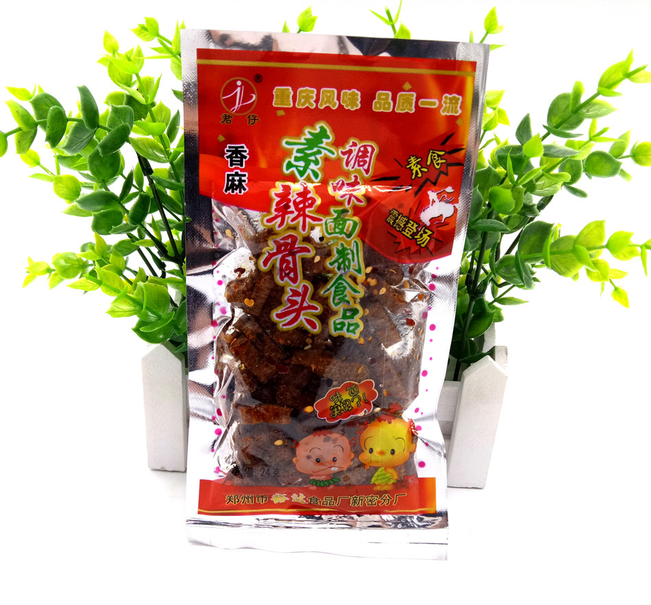 君仔素鸡筋辣条/辣骨头60袋8090后童年怀旧麻辣零食小吃