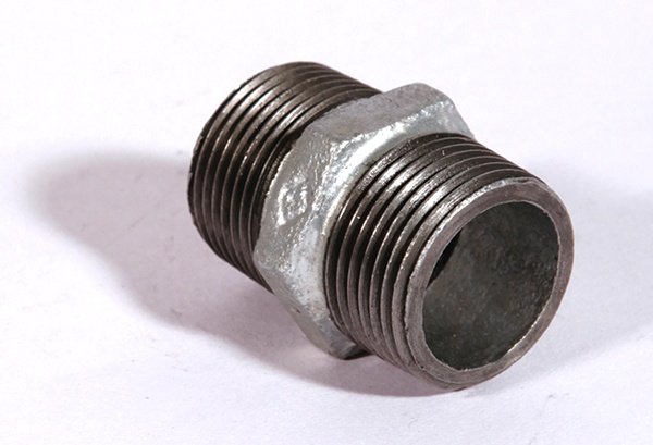 镀锌玛钢对丝接头 外丝 镀锌六角丝 外丝