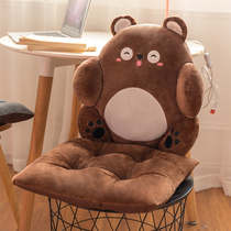 Car seat cushion Cushion One-piece chair cushion Student chair cushion Hand warm backrest Winter thickened computer chair fart pad