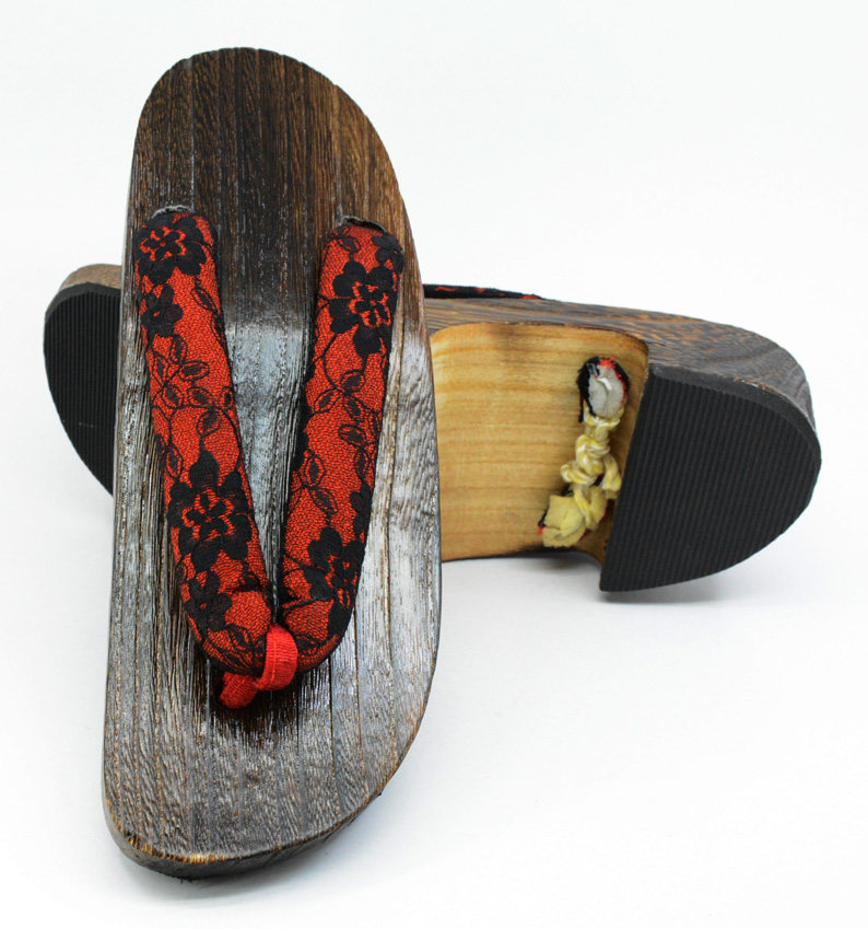 神里绫华cosplay桐木半月实木木屐凉鞋半月鞋好穿不累