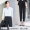 3) 8714V collar white shirt+K2022 black cropped pants