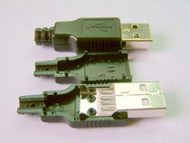 Solderable USB male plug (2pcs)