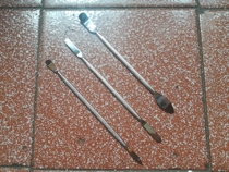 Hardened version of metal crowbar three-mounted boot stick mobile phone disassembly stick computer shell tool set