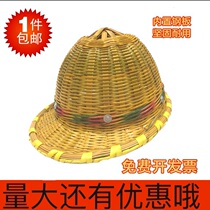 Bamboo bamboo lined safety helmet small edge summer sun hat anti-smashing and breathable construction safety hat