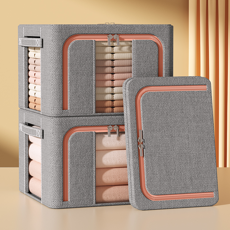 Clothes Storage Box Home Cloth Art Finishing Box Wardrobe Clothing Folding Basket Bags Oxford Cloth Storage Box Subgod-Taobao