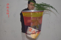 Special fishing gear copy net head fishing net fish bag stainless steel copy net Rod 2 to 3 meters fishing supplies net pocket accessories