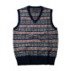 AnnualRing vintage British Shetland Islands Fair Isle woolen sweater knitted pullover vest for men and women