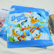 Donald Duck enlarged square towel adult children soft absorbent thin towel towel handkerchief
