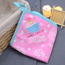 Soft big square scarf with lanyard writing name embroidery patch face towel towel handkerchief cotton children Cotton