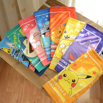 Pikachu mouth bag selfie with soft absorbent cartoon cute square towel small towel pure cotton 34 * 35 men s