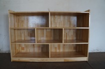 Kindergarten solid wood cabinet childrens toy rack wooden cabinet storage cabinet wooden combination cabinet
