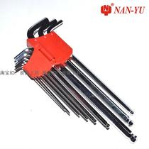 South Henan Dongliang imported six-angle wrench set 9 pieces long ball dial head male Imperial hexagonal wrench hexagonal key
