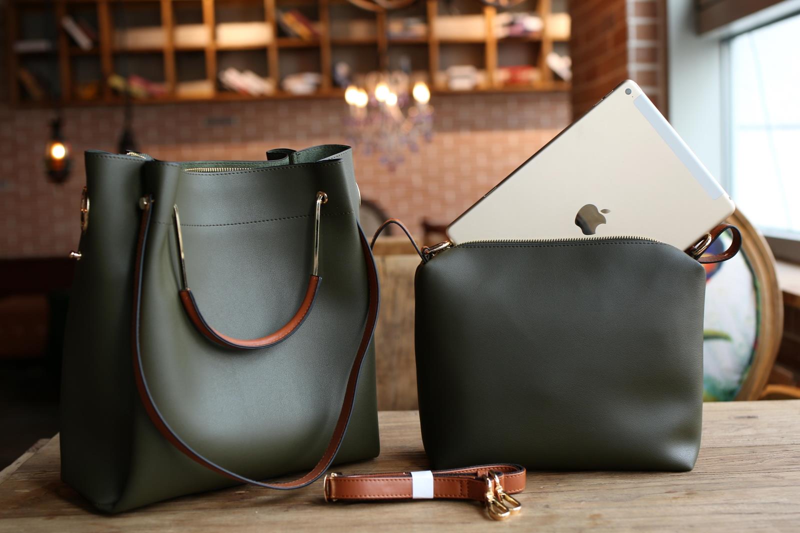 热销polovazom保罗维尊女包大单肩包简约时尚子母包手提斜挎公文