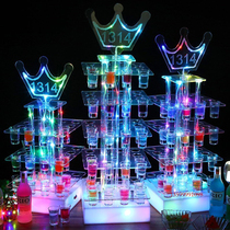 Customize the 1314 Bullet Cups Rack Seven Colorful New Bar Props Four Floors 520 Wine Racks A Champagne Foreign Wine Rack