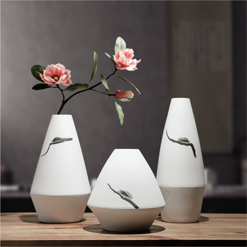 New Chinese style ceramic vases, dried flowers, decorative home furnishing articles table sitting room porch decoration indoor TV ark, arranging flowers