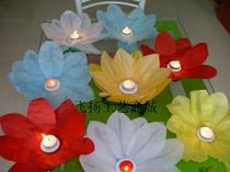 Festival celebration supplies wishing lamp kongming lamp blessing lamp water lamp river lamp lotus lamp (three layers)