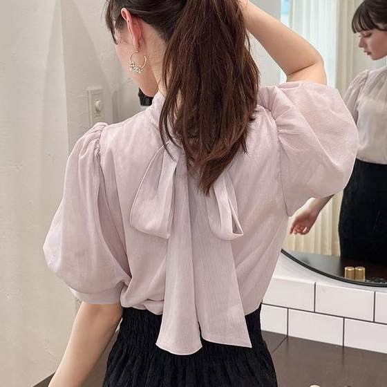 Now * Hua Candy Home Japanese custom-made GRL sweet bow tie front and back two-wear lantern sleeve shirt tg629
Now * Hua Candy Home Japanese custom-made GRL sweet bow tie front and back two-wear lantern sleeve shirt tg629