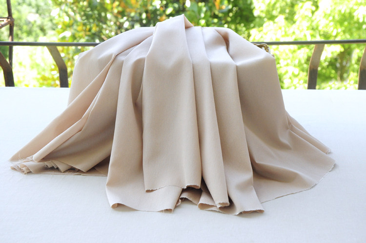 里布内衬防透布微弹雪纺蕾丝花边面料衬布网红小孩裙子推荐杏色