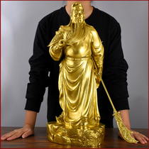 Guan Gong ornaments pure copper large Wu Caishen Buddha statue bronze statue Guan Erye Guan Yu shop opened to attract wealth gifts