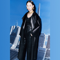 MADEINAM2020 early autumn new wardrobe ace 1oo%double-sided sheepskin side slit profile long coat