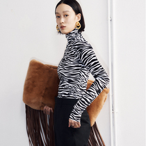 MADEINAM2020 early autumn development zebra print print high-elastic velvet non-collision tights