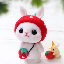 Wool Felt Poke Poke Lediy Material Packs Lovers Creative Handmade Gift On-board Doll Hanging for Fat Time