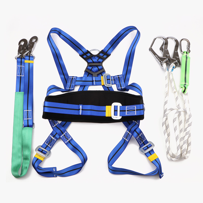 safety belt operation widening high altitude safety rope electrician national standard whole body safety belt five-point electrician belt construction