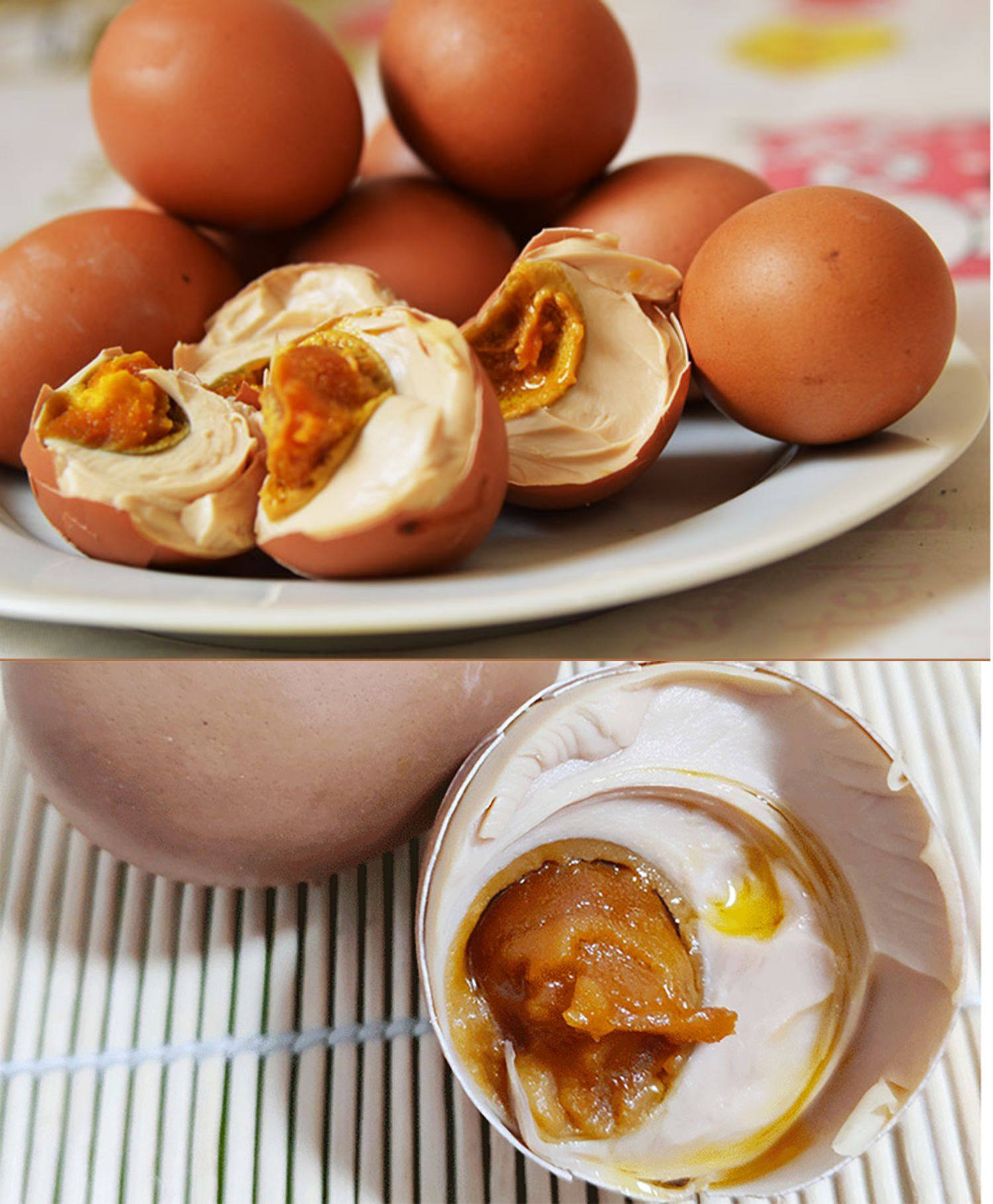 3斤装蓟县正宗麻酱咸鸡蛋红泥五香咸鸡蛋蓟州麻将鸡蛋熟麻酱鸡蛋_慢慢