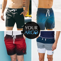 South Korea ARGO beach pants swimming trunks men quick dry seaside leisure tide anti-embarrassing flower shorts loose five points