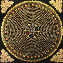 Tangcheng Nepal Tibet boutique pure hand-painted Thangca painting decorative painting hanging painting Mandala Buddhism 50*50