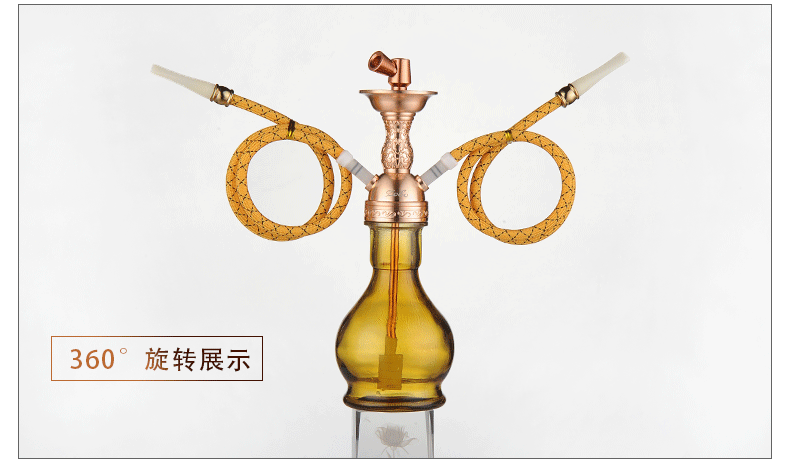 zobo正牌水烟壶全套水烟斗个性便携可清洗型水烟袋水烟锅礼盒包装