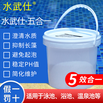 Swimming pool purifying water quality maintenance medicine Multi-effect all-in-one swimming pool clarifying agent Algicide PH stable regulating water warrior