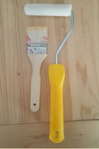 4 inch shorthair pure wool roller 2 inch wool brush(suitable for small area blackboard paint bathroom waterproof paint)