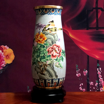 Dai Garins work Fugui White Head View Tai Blue vase red copper Strung Cloisonne Living Room Pendulum for Gift Gift