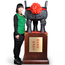 Graduation souvenir gift school Baoding bronze tripod ornaments crafts bronze ware opening housewarming gifts landing ornaments