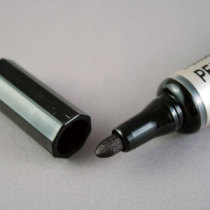 pentel flying dragon round head back pressure oil pen NLF50