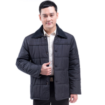 Middle aged mens cotton clothes down cotton middle-aged daddy winter clothing jacket 60 cotton padded jacket 70 year old grandpa for elderly cotton clothing