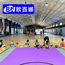 Oubina indoor basketball court floor glue PVC sports floor Stadium special plastic non-slip basketball floor mat